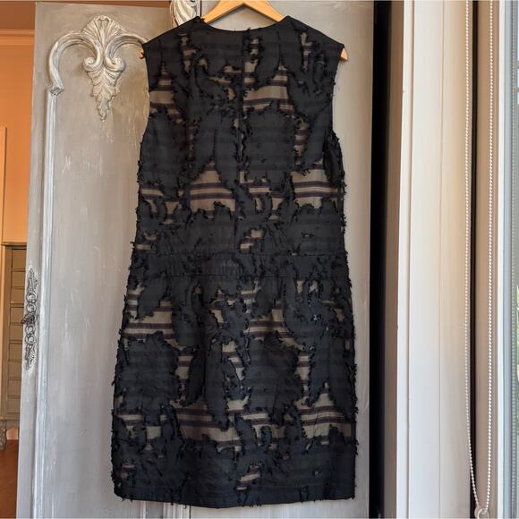 Dries Van Noten Dress - Vintage 2000's Black Cotton Voile Shift EU 40 US 8 - Picture 4 of 11